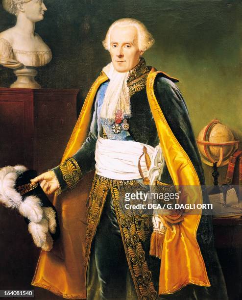 Portrait of Pierre-Simon Laplace , marquis of Laplace, French mathematician and astronomer. Painting by Pierre-Narcisse Guerin . Versailles, Château...