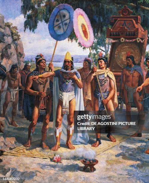Aztec Times Emperor Montezuma Ii Of Mexico Photos and Premium High Res Pictures ...