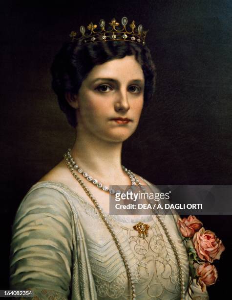 Zita of Bourbon-Parma, Empress consort of Emperor Charles of Austria , last emperor of Austria. Rovereto, Castello Museo Storico Italiano Della Guerra