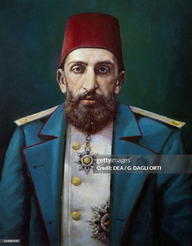 Portrait of Abdul-Hamid II...