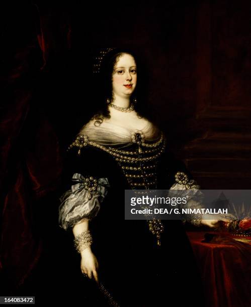 Portrait of Vittoria della Rovere , Grand Duchess of Tuscany, wife of Grand Duke Ferdinando II , painting by Justus Suttermans , oil on canvas,...