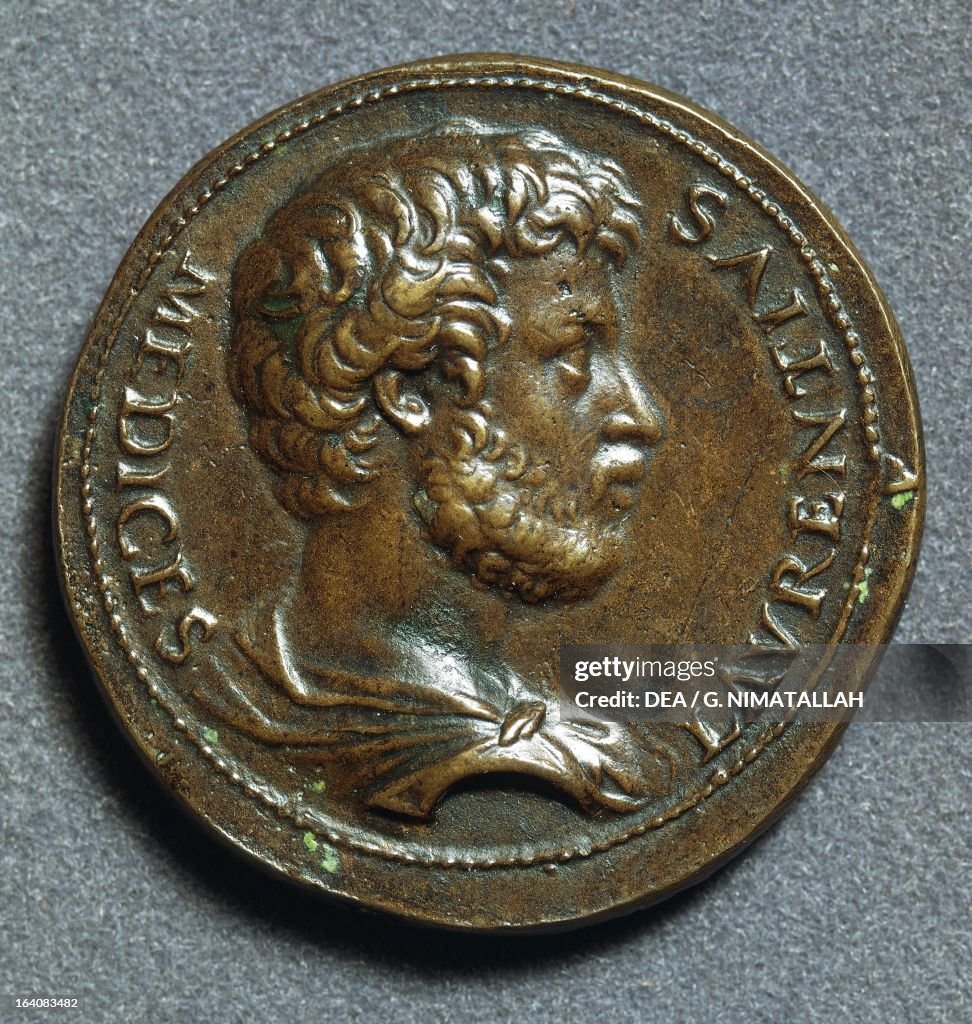Bronze medal with Lorenzo di Piero de Medici