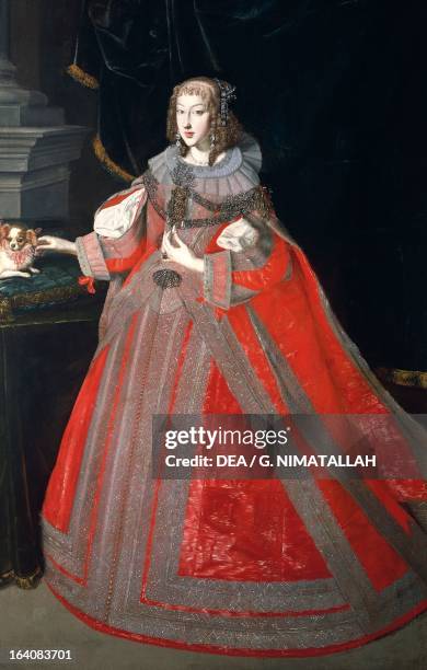 Portrait of Maria Leopoldine of Austria , wife of Ferdinand III, Holy Roman Emperor , oil on canvas, 203x137 cm. Vienna, Kunsthistorisches Museum