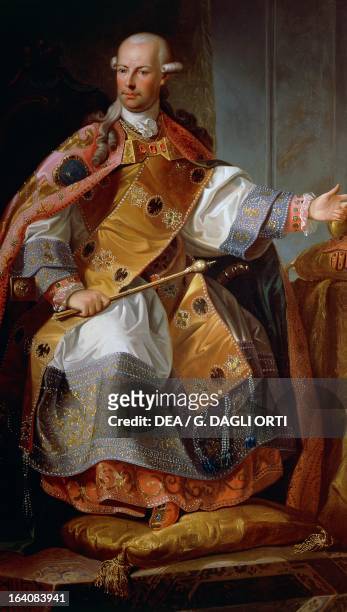 Portrait of Leopold II, Holy Roman Emperor , also Grand Duke of Tuscany as Peter Leopold, painting by an unknown 18th century artist. Trieste,...