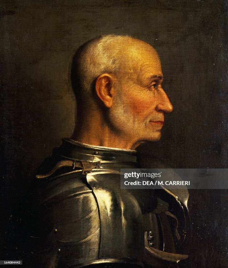 Colleoni Portrait of Bartolomeo Colleoni , Italian condottiere. Painting by ...