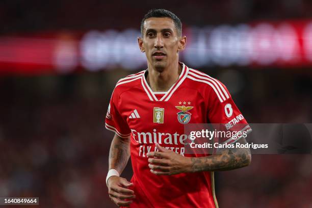 Angel Di Maria of SL Benfica during the Liga Portugal Betclic match between SL Benfica and Vitoria Guimaraes at Estadio do Sport Lisboa e Benfica on...