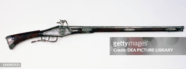 Breech loading rifle made for Louis XIII of France . Stoccolma, Livrustkammaren