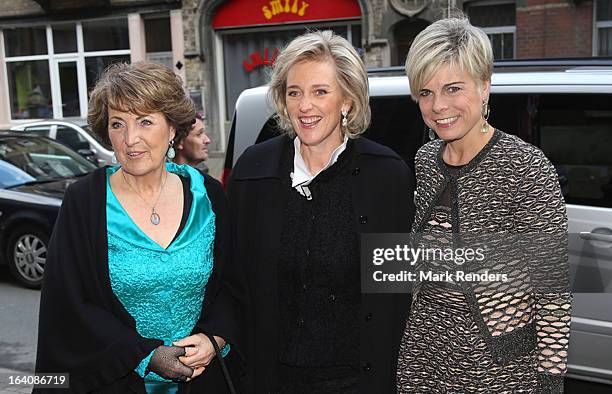 Princess LMargriet of The Netherlands, Princess Astrid of Belgium and Princess Laurentien of The Netherlands attend the "European Cultural Foundation...