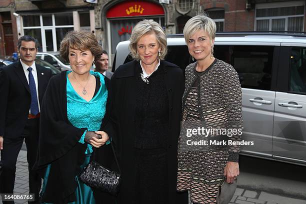 Princess LMargriet of The Netherlands, Princess Astrid of Belgium and Princess Laurentien of The Netherlands attend the "European Cultural Foundation...