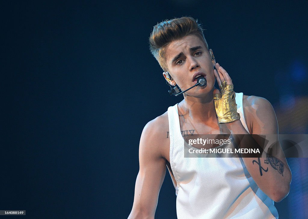 FRANCE-MUSIC-BIEBER