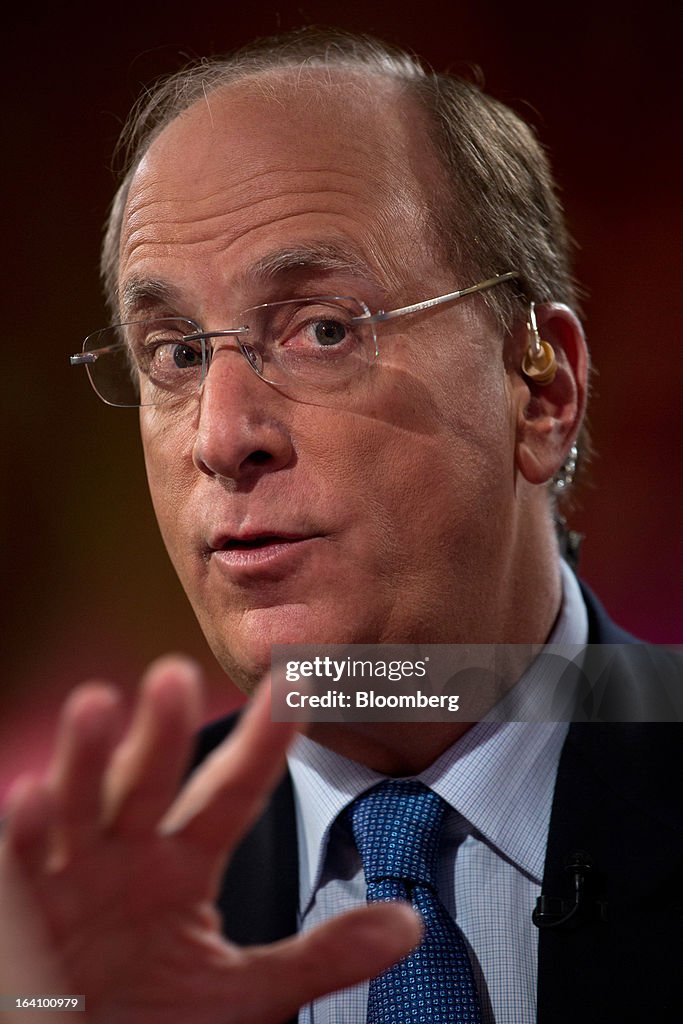Laurence "Larry" D. Fink, chairman, chief executive officer and... Fotografía de noticias