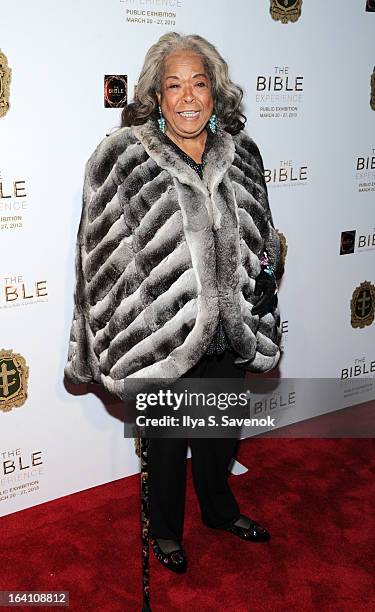 Actress Della Reese attends "The Bible Experience" Opening Night Gala at The Bible Experience on March 19, 2013 in New York City.