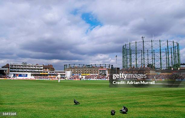 General view of the Oval cricket ground during the first one day international between England and India at the Oval, London. Mandatory Credit:...