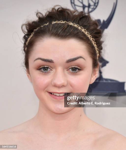 Actress Maisie Williams attends The Academy of Television Arts & Sciences' Presents An Evening With "Game of Thrones" at TCL Chinese Theatre on March...