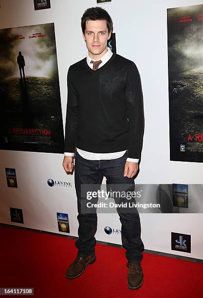 Actor Nick Jandl attends the premiere of "A Resurrection" at ArcLight Sherman Oaks on March 19, 2013 in Sherman Oaks, California.