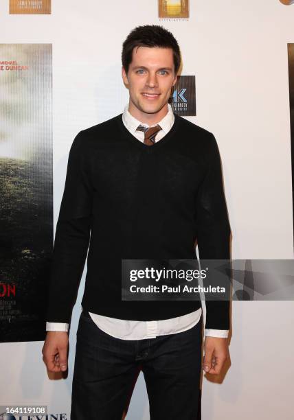 Actor Nick Jandl attends the Los Angeles premiere of "A Resurrection" at the ArcLight Sherman Oaks on March 19, 2013 in Sherman Oaks, California.