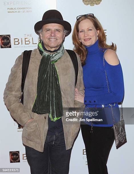 Actor Joe Pantoliano and guest attend "The Bible Experience" Opening Night Gala at The Bible Experience on March 19, 2013 in New York City.