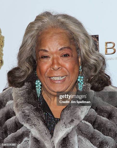 Actress Della Reese attends "The Bible Experience" Opening Night Gala at The Bible Experience on March 19, 2013 in New York City.