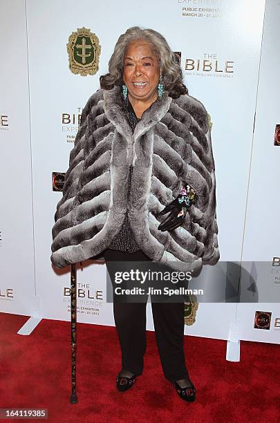 Actress Della Reese attends "The Bible Experience" Opening Night Gala at The Bible Experience on March 19, 2013 in New York City.