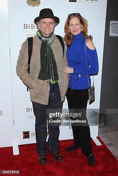 Actor Joe Pantoliano and guest attend "The Bible Experience" Opening Night Gala at The Bible Experience on March 19, 2013 in New York City.