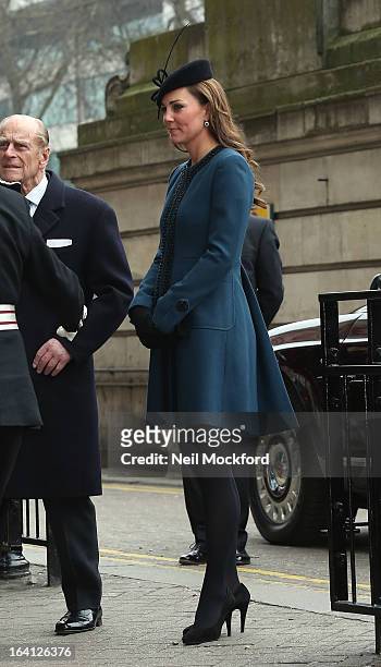 Catherine, Duchess of Cambridge makes an official visit to Baker Street Underground Station on March 20, 2013 in London, England.