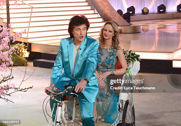 Lucy Diakovska attends 'Das Fruehlingsfest der 100.000 Bluetten' TV-Show at GETEC Arena on March 16, 2013 in Magdeburg, Germany.