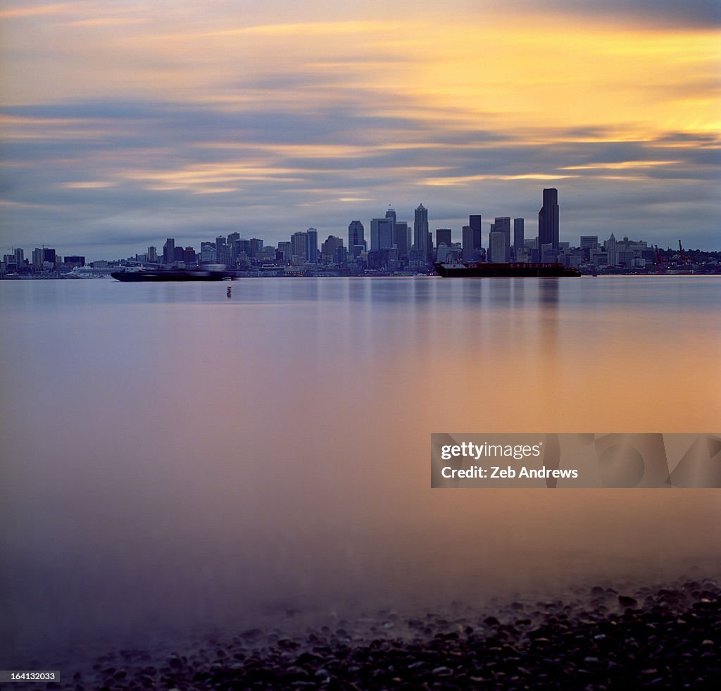 Alki Point, sunrise