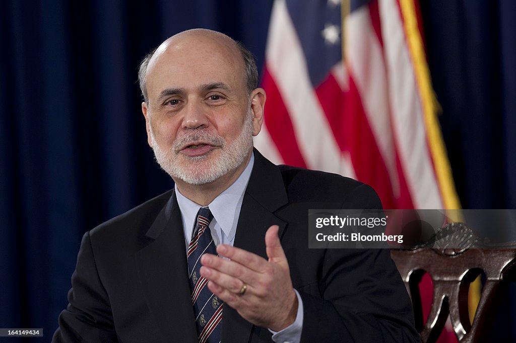 Fed Chairman Bernanke News Conference Following FOMC Meeting