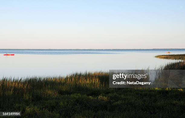 kaykaing in the florida panhandle - st joseph peninsula state park stock pictures, royalty-free photos & images