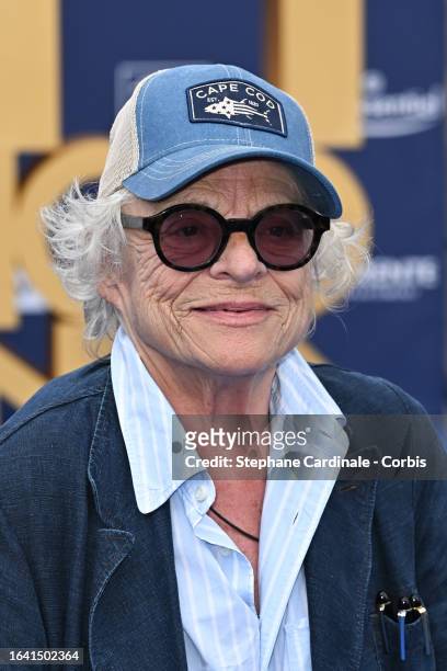 Director Josee Dayan attends the 'Adieu Vinyle' Photocall during Day Five of the 16th Angouleme French-Speaking Film Festival on August 26, 2023 in...