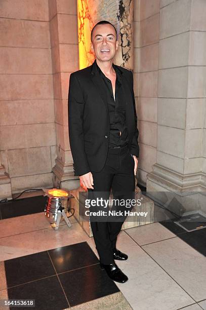 Julian Macdonald attends the private view of the 'David Bowie Is' exhibition at the Victoria And Albert Museum at Victoria & Albert Museum on March...