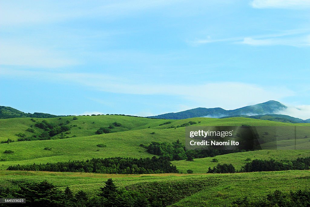 Periglacial landform and blue sky