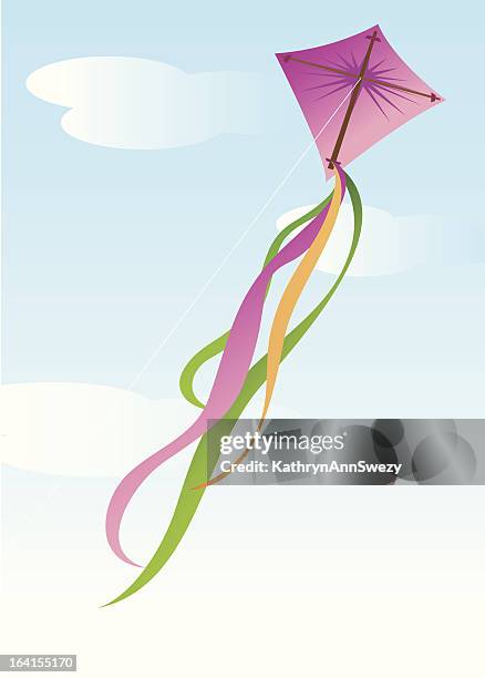 Kite Flying In Spring 35 Spring Kite Flying High Res Illustrations - Getty Images