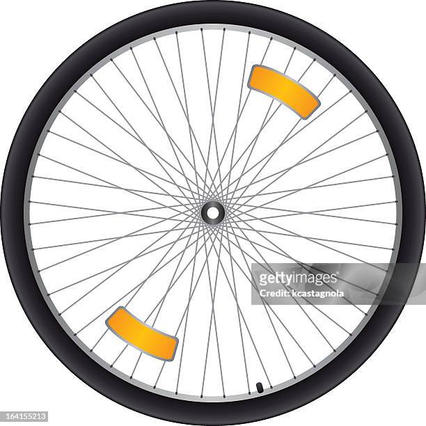 fahrrad rad - reflector stock-grafiken, -clipart, -cartoons und -symbole