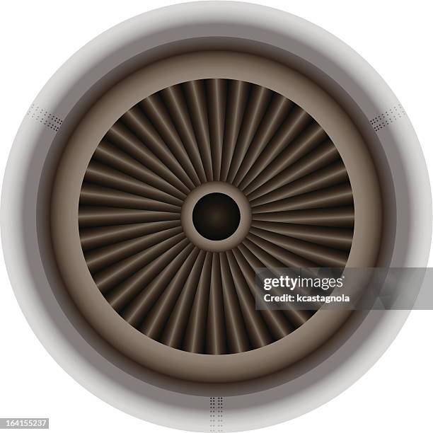 jumbo jet engine - jet engine stock illustrations