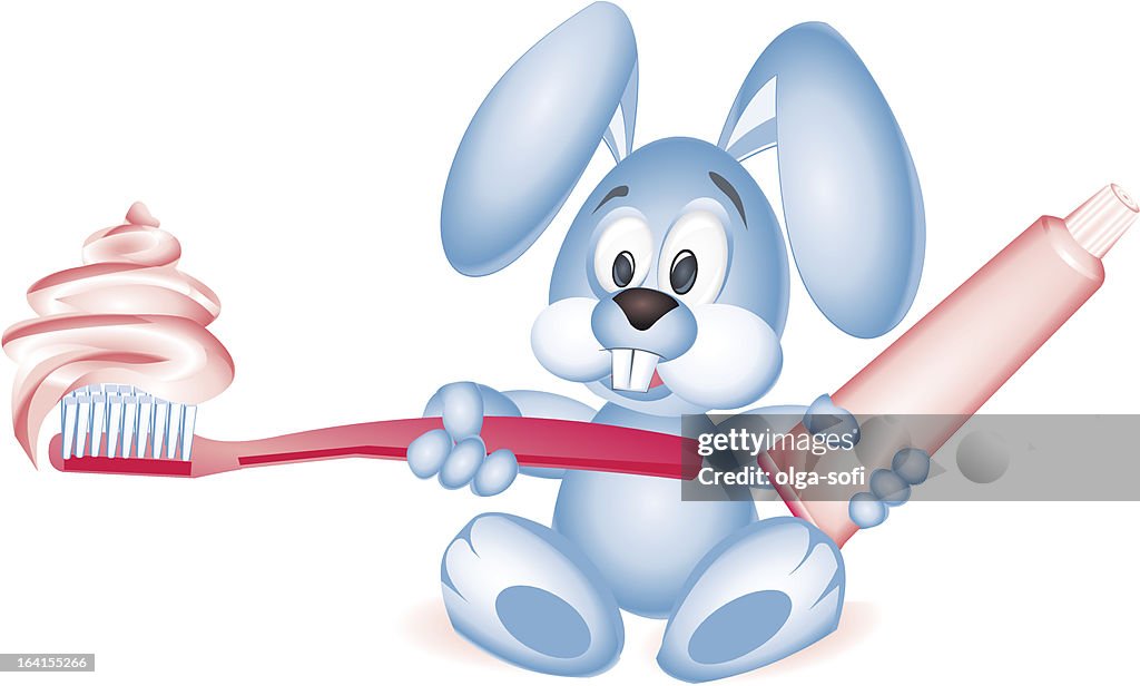Toothpaste for bunny