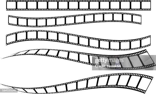 ilustraciones, imágenes clip art, dibujos animados e iconos de stock de tira de película - cinta de película