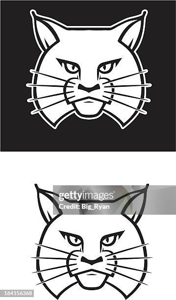 bobcat design - wildcat animal 幅插畫檔、美工圖案、卡通及圖標