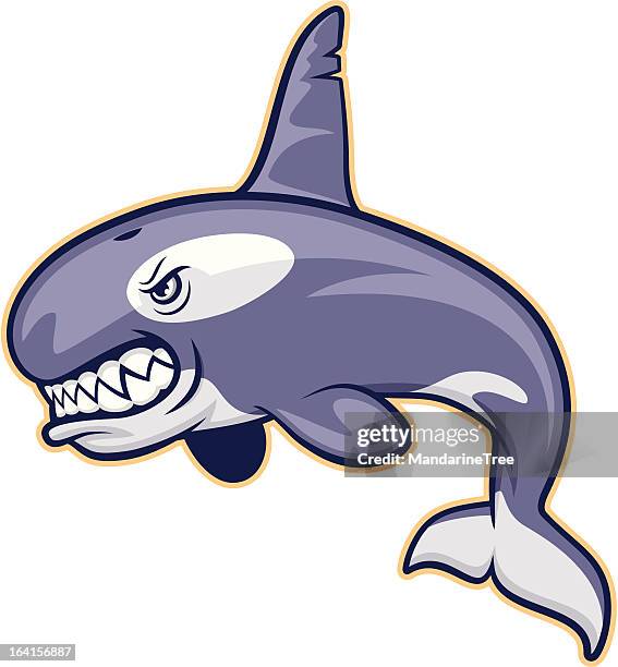 killer whale mascot - killer whale 幅插畫檔、美工圖案、卡通及圖標