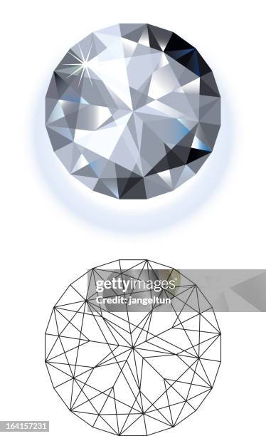 stockillustraties, clipart, cartoons en iconen met two different vector designs of diamonds - diamond shape