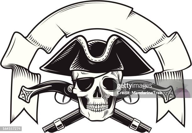 pirate, holsters und schleife - pirate stock-grafiken, -clipart, -cartoons und -symbole