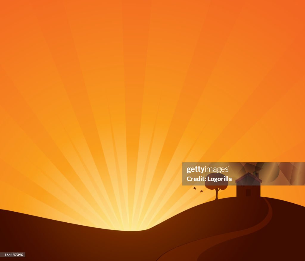 Sun Rising Setting Setting Rising Sun High-Res Vector Graphic - Getty Images