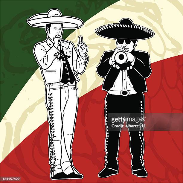 much mariachi world - mariachi band stock illustrations
