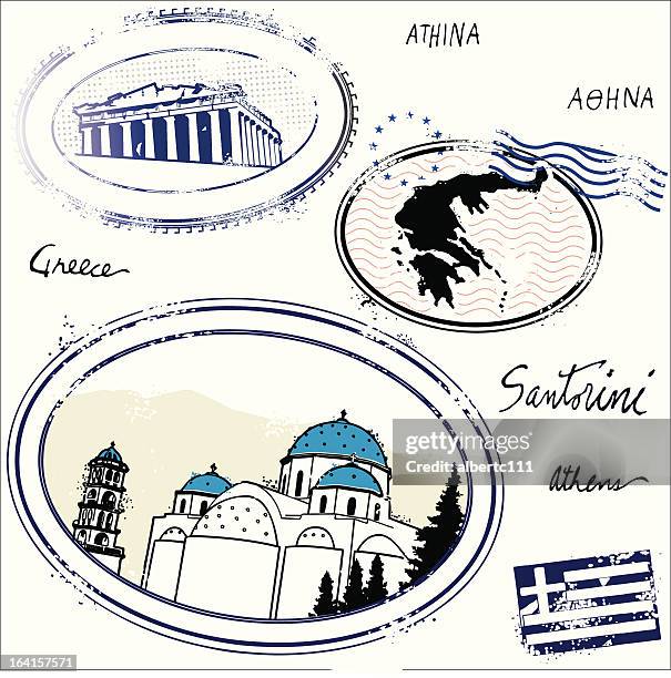 the greccos - santorini 幅插畫檔、美工圖案、卡通及圖標