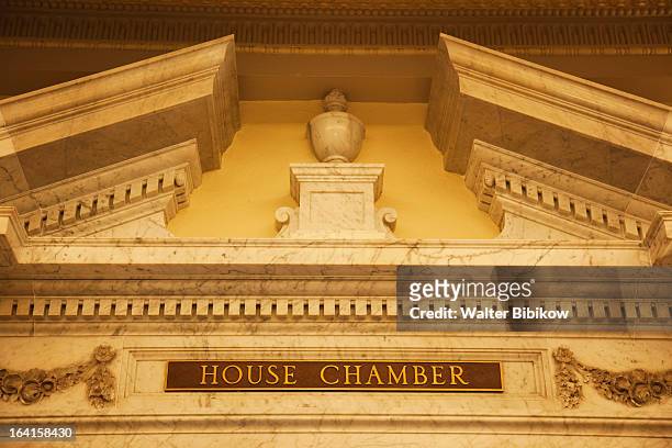 annapolis, maryland, state capitol - house of representatives stock pictures, royalty-free photos & images