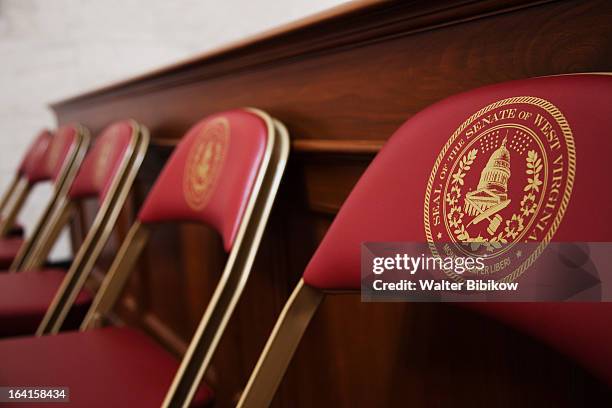 state capitol, state senate legislative chamber - senado imagens e fotografias de stock
