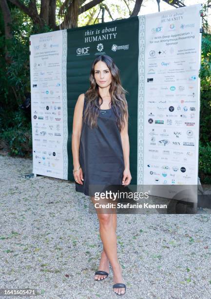 Jordana Brewster attends the TIAH 5th Anniversary Soiree at Private Residence on August 26, 2023 in Los Angeles, California.
