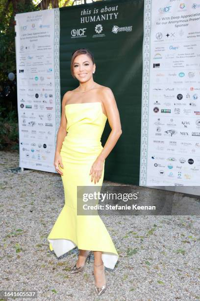Eva Longoria attends the TIAH 5th Anniversary Soiree at Private Residence on August 26, 2023 in Los Angeles, California.