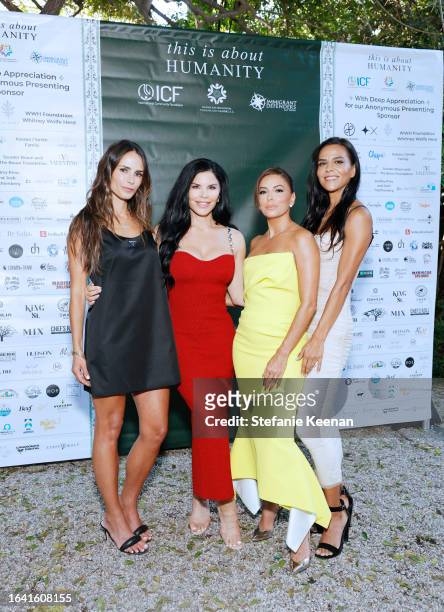 Jordana Brewster, Lauren Sánchez, Eva Longoria, and Elsa Marie Collins, co-founder of This Is About Humanity, attend the TIAH 5th Anniversary Soiree...