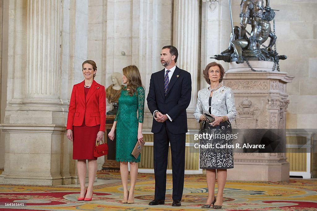 Spanish Royals Attend A Dinner With International Olympic Committee Evaluation Commission Team